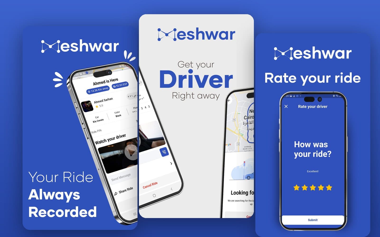 Meshwar EG: Ride-hailing microservices platform