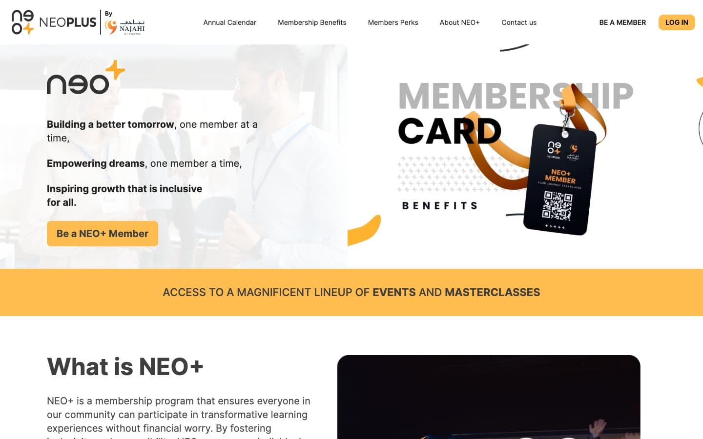Neo Plus: Membership and community platform in the UAE