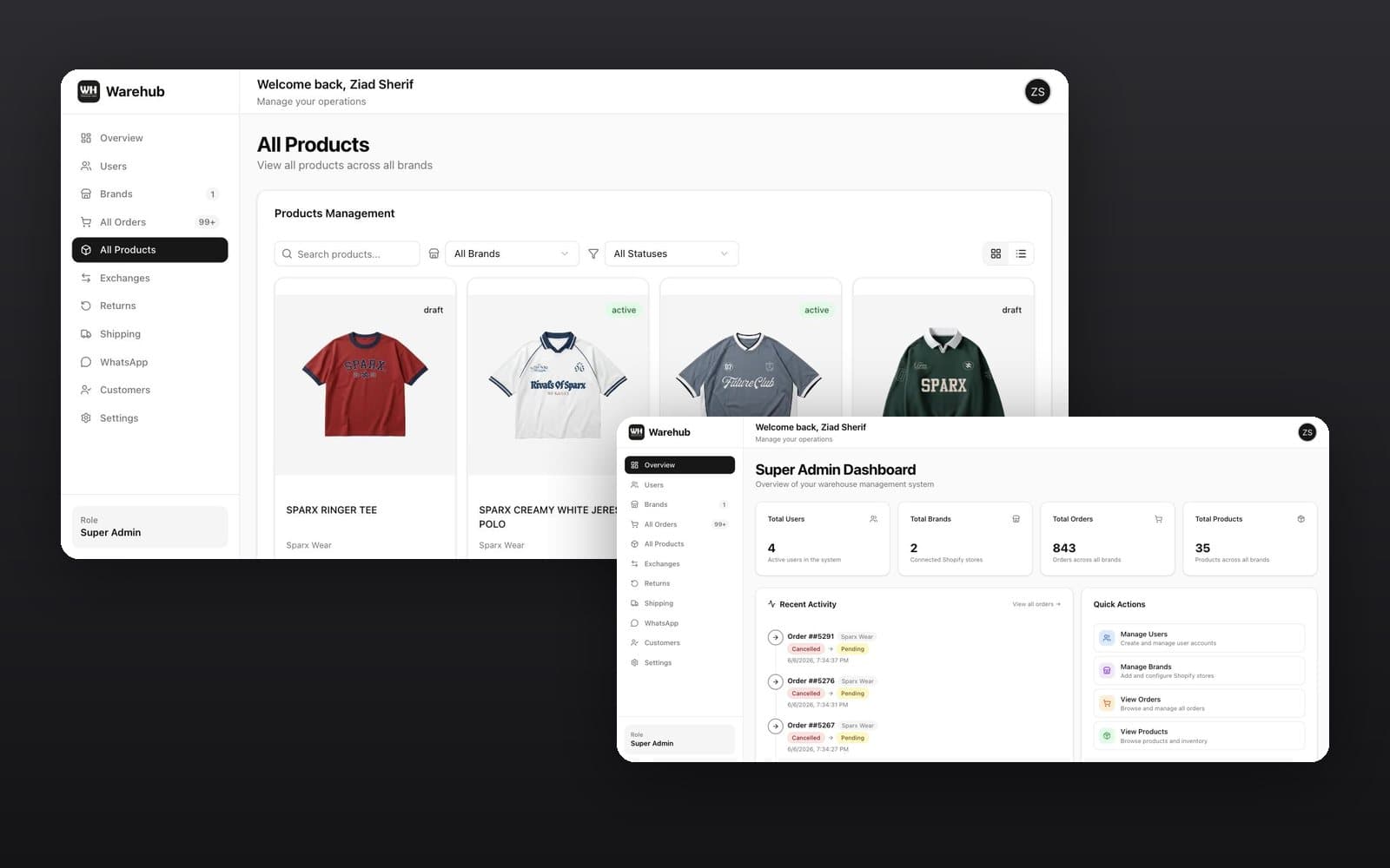 WareHub: Warehouse management system & Shopify app